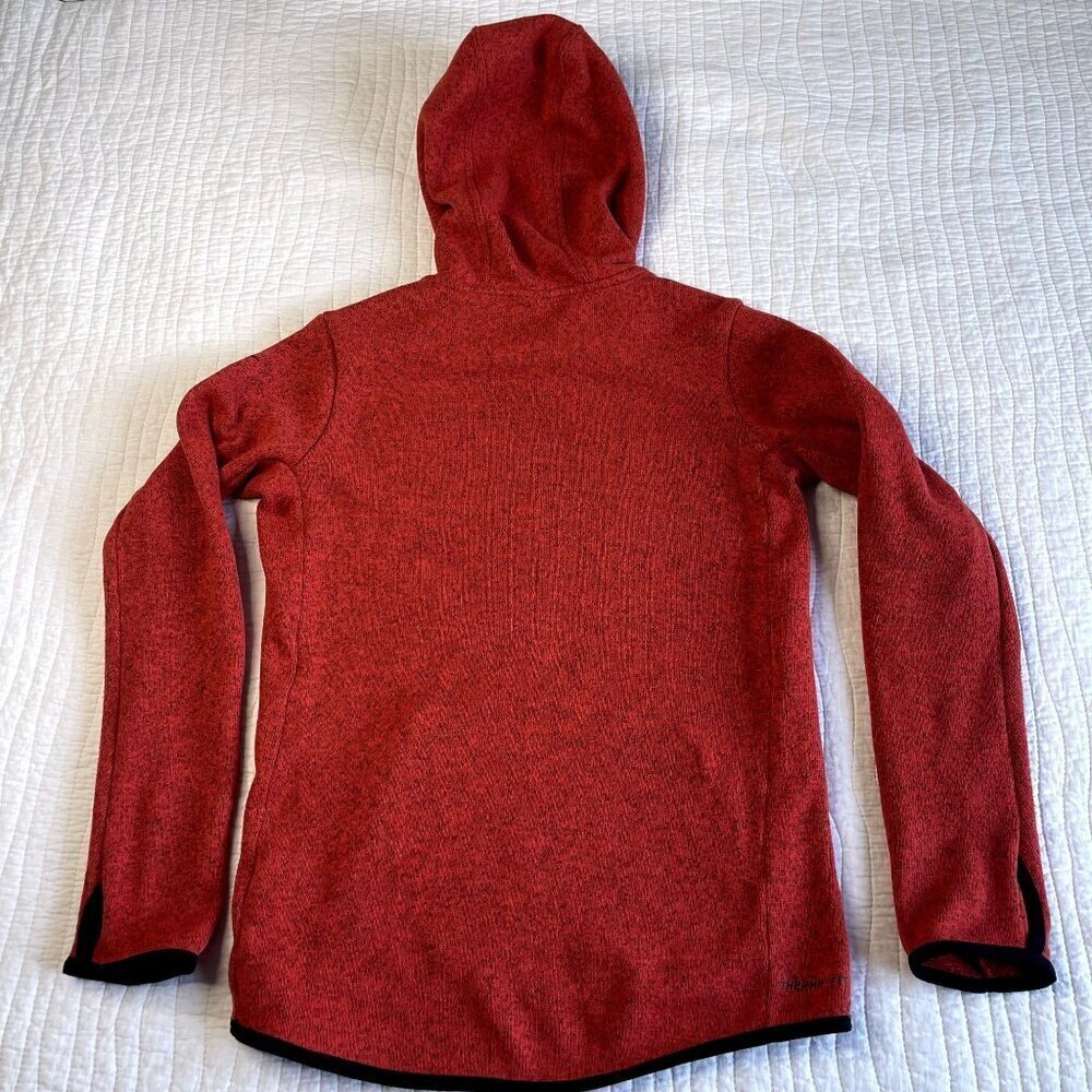NIKE Womens SZ S Pullover Hoodie Long Sleeves Kangaroo Pocket Logo Red - Picture 2 of 15
